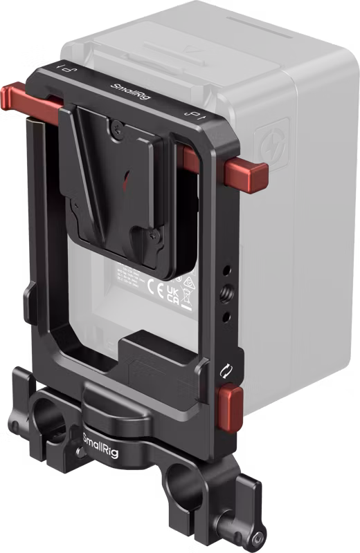 SmallRig 6273 Rotatable V-Mount Battery Plate with Dual V-Locks and 15mm Dual Rod Clamp