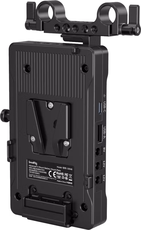SmallRig 3204 Advanced V-Mount Battery Mount Plate with Adjustable Arm