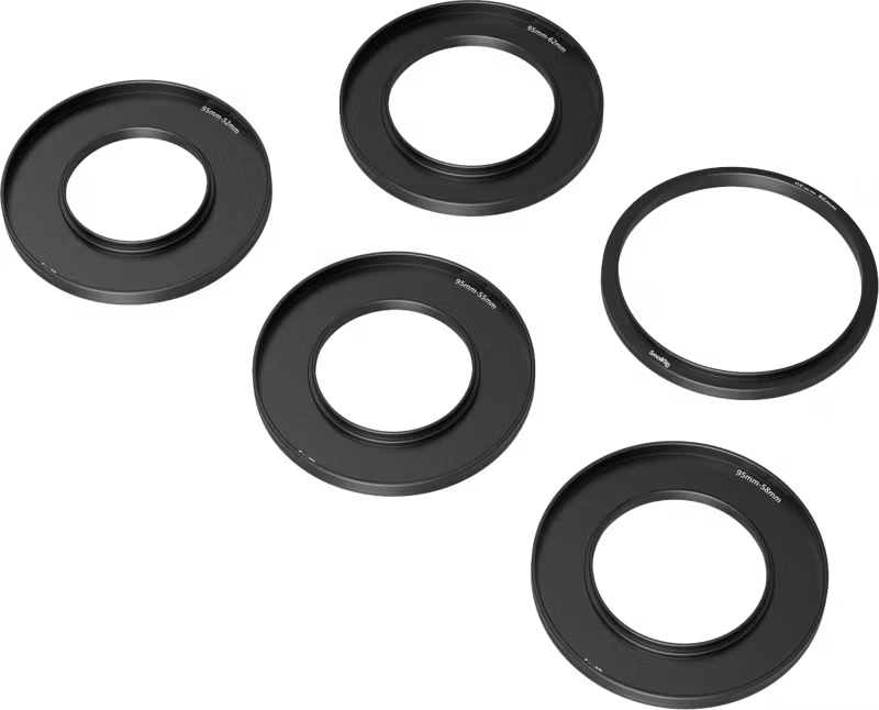 SmallRig 3383 Adapter Rings Kit (52, 55, 58, 62, 86mm) For Mini Matte Box