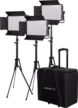 Kit Nanlite 3 light kit 1200DSA w/Trolley Case & Light Stand