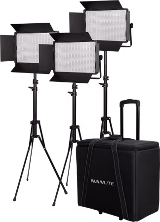 Kit Nanlite 3 light kit 1200DSA w/Trolley Case & Light Stand