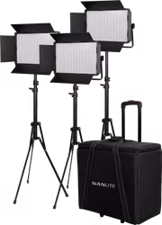 Kit Nanlite 3 light kit 1200CSA w/Trolley Case & Light Stand