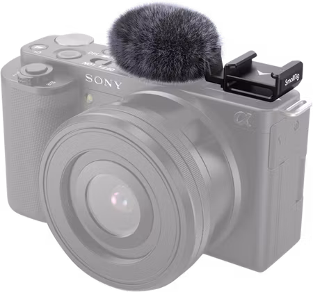 SmallRig 3526 Cold Shoe Adapter with windshield Kit For Sony ZV-E10 & ZV-1