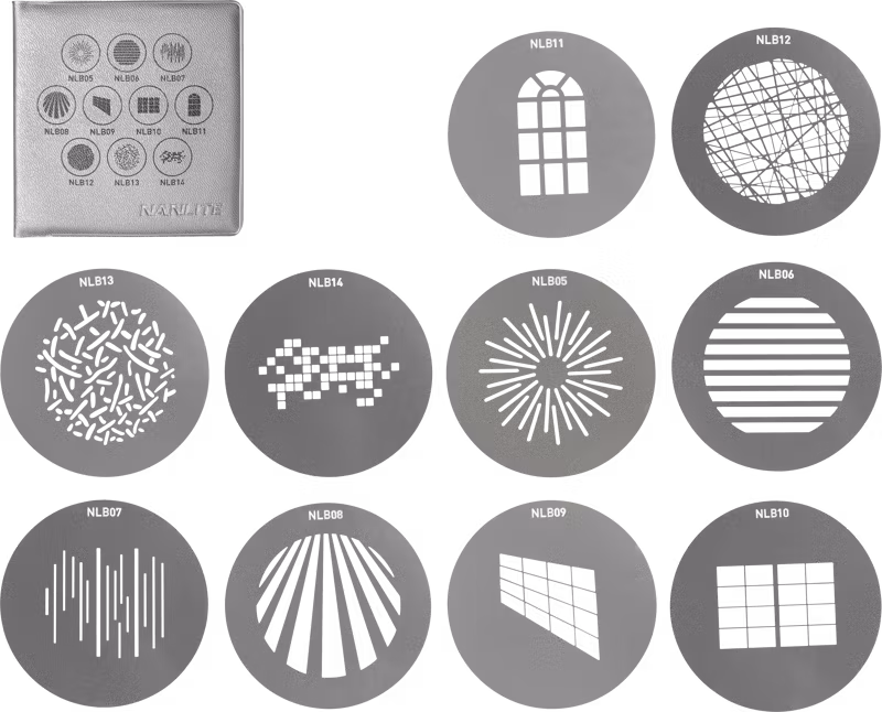 Nanlite GOBO Set 1 for PJ-BM