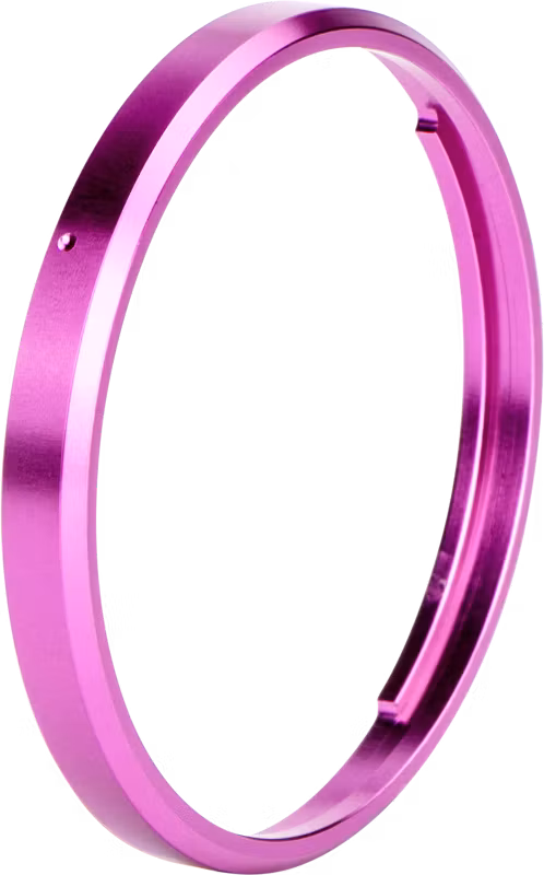 NiSi Ring Caps For Ricoh GR IIIx Rose Red & Silver