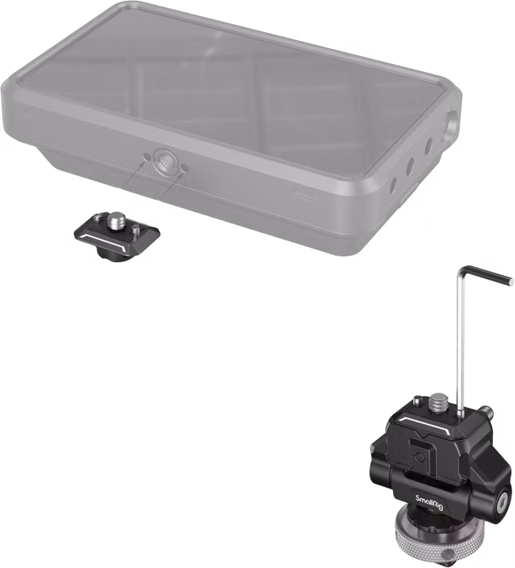 SmallRig 3514 Drop-in HawkLock Mini Quick Release Monitor Mount with Cold Shoe