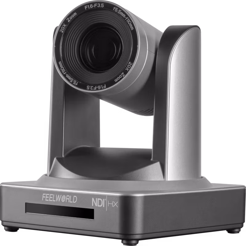 Feelworld NDI20X NDI PoE PTZ Camera with 20x Optical Zoom