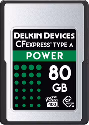 Delkin CFexpress POWER I Type A I VPG400, R880/W790 / 80GB