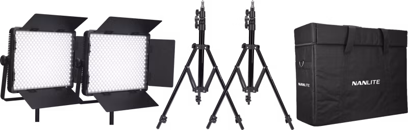 Kit Nanlite 2 light kit 900CSA w/Carry case & Light stand