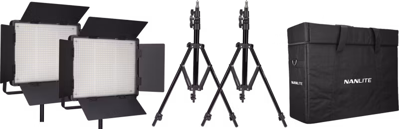 Kit Nanlite 2 light kit 900DSA w/Carry case & Light stand