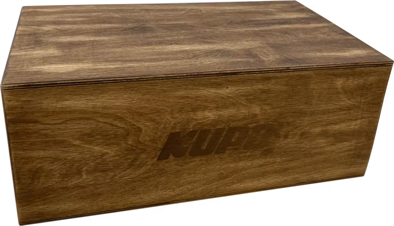 Kupo KAB-008-BST Brown Stained Apple Box - Full - 20" X 12" X 8"