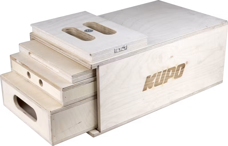 Kupo KAB-41K 4-1 Nesting Apple Box Set Pancake, Quarter, Half&Full Apple Box