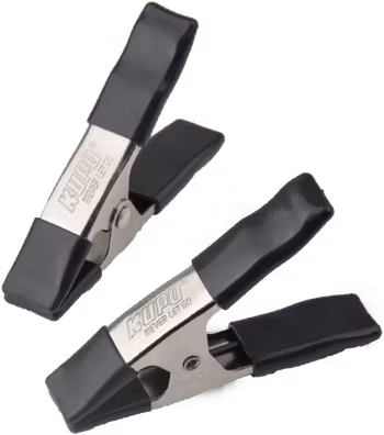 Kupo KCP-354-BK 4in Steel Spring A Clamp - Black (Set of 2)