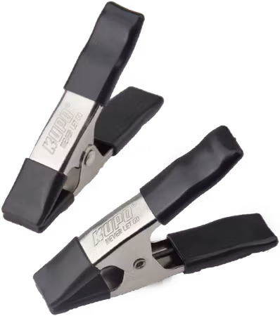 Kupo KCP-354-BK 4in Steel Spring A Clamp - Black (Set of 2)