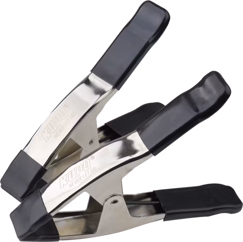 Kupo KCP-359-BK 9in Steel Spring A Clamp - Black (Set of 2)