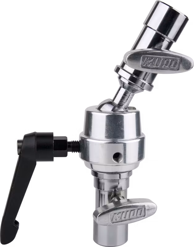 Kupo KCP-412 5/8" Swivel Super Grip Double Baby Receiver
