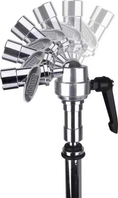 Kupo KCP-412 5/8" Swivel Super Grip Double Baby Receiver