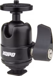 Kupo KS-CB07 Midi Ball Head with Hot Shoe Mount