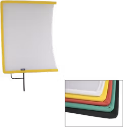 Kupo KT-2436OW 24"x 36" Open End Flag Frame - White Artificial Silk