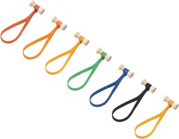 Kupo Elastic Cable tie 5" -10pcs Mixed color