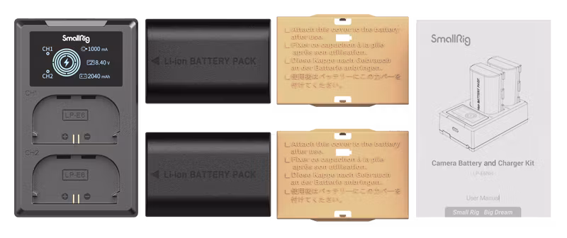 SmallRig 3821 LP-E6NH Battery & Charger Kit