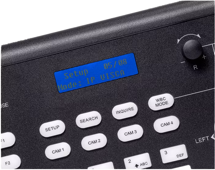 FEELWORLD KBC10 PTZ Camera Controller with Joystick and Keyboard Control LCD Display PoE Supported