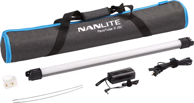 NanLite Pavotube II 15C LED RGBWW Tube Light 1 Light Kit