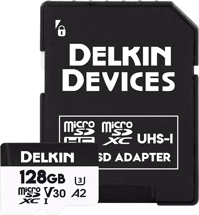 Delkin microSDXC Trail Cam Hyperspeed R195/W160 (V30) 128GB