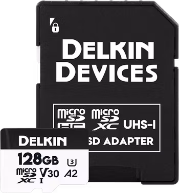 Delkin microSDXC Trail Cam Hyperspeed R195/W160 (V30) 128GB