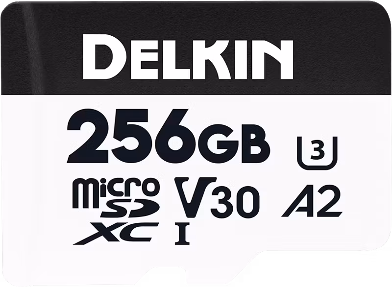Delkin microSDXC Trail Cam Hyperspeed R195/W160 (V30) 256GB