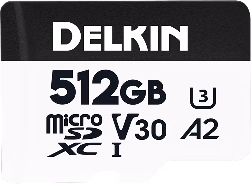 Delkin microSDXC Trail Cam Hyperspeed R195/W160 (V30) 512GB