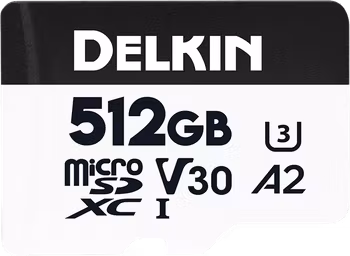 Delkin microSDXC Trail Cam Hyperspeed R195/W160 (V30) 512GB