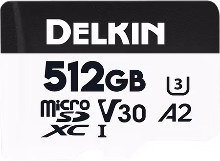 Delkin microSDXC Trail Cam Hyperspeed R195/W160 (V30) 512GB