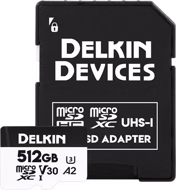 Delkin microSDXC Trail Cam Hyperspeed R195/W160 (V30) 512GB