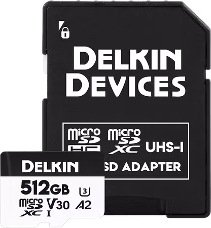 Delkin microSDXC Trail Cam Hyperspeed R195/W160 (V30) 512GB
