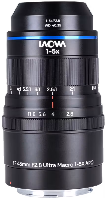 Laowa Aksen 45mm f/2.8 1-5X Ultra Macro APO Canon EF