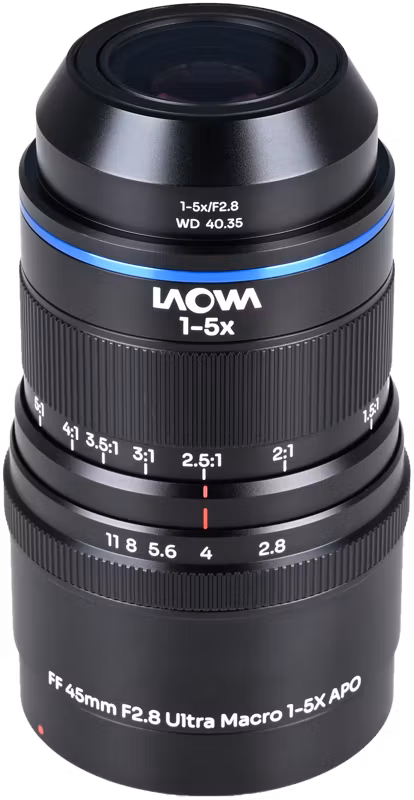 Laowa Aksen 45mm f/2.8 1-5X Ultra Macro APO Canon EF