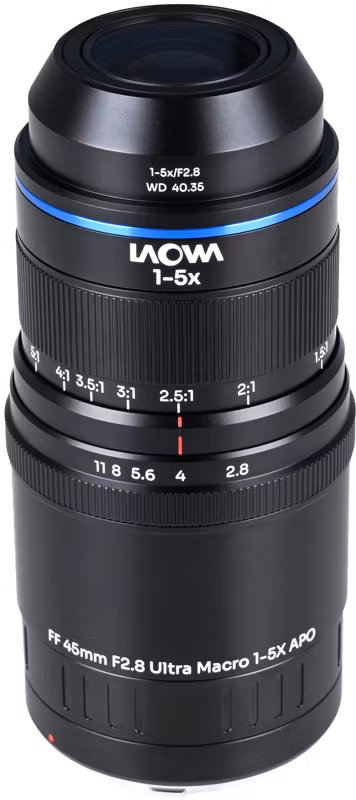 Laowa Aksen 45mm f/2.8 1-5X Ultra Macro APO Canon RF