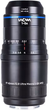 Laowa Aksen 45mm f/2.8 1-5X Ultra Macro APO Sony FE
