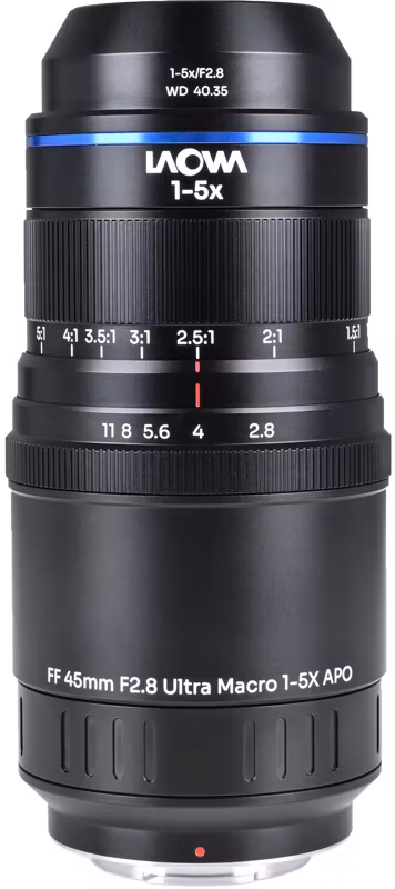 Laowa Aksen 45mm f/2.8 1-5X Ultra Macro APO Fuji X