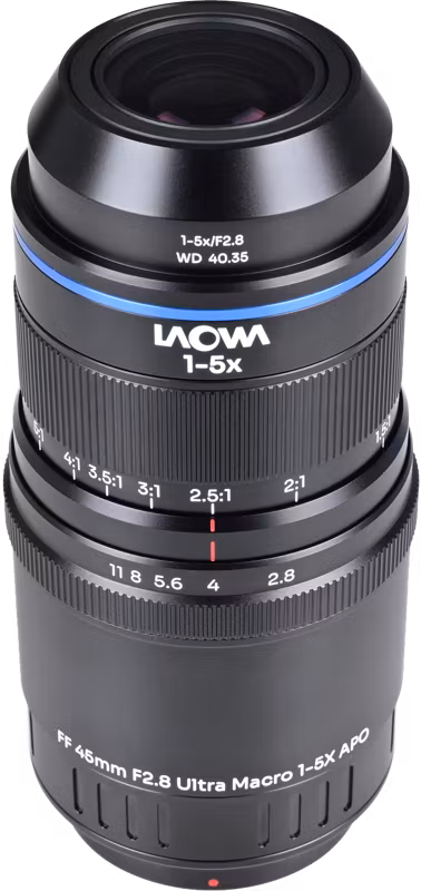 Laowa Aksen 45mm f/2.8 1-5X Ultra Macro APO Fuji X