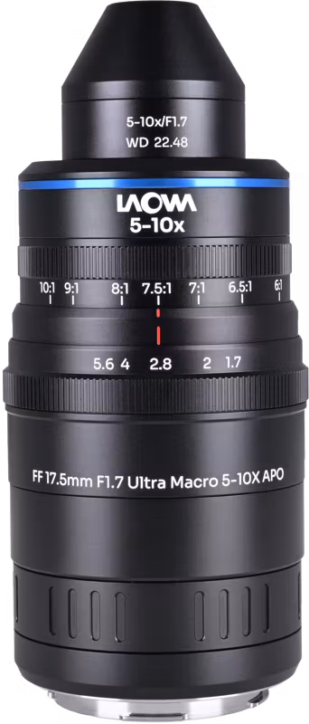 Laowa Aksen 17.5mm f/1.7 5-10X Ultra Macro APO L-Mount