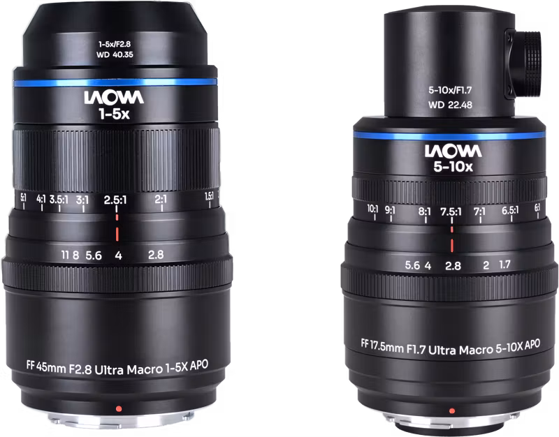 Laowa Aksen 2-lens Bundle  [45mm f/2.8, 17.5mm f/1.7 (Coaxial Illumination Version)] Nikon F