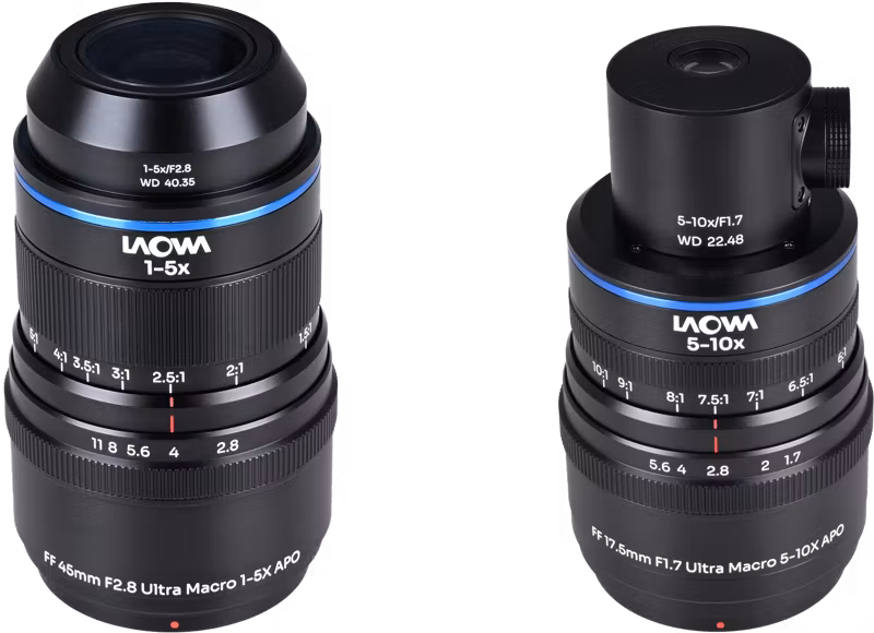 Laowa Aksen 2-lens Bundle  [45mm f/2.8, 17.5mm f/1.7 (Coaxial Illumination Version)] Nikon F