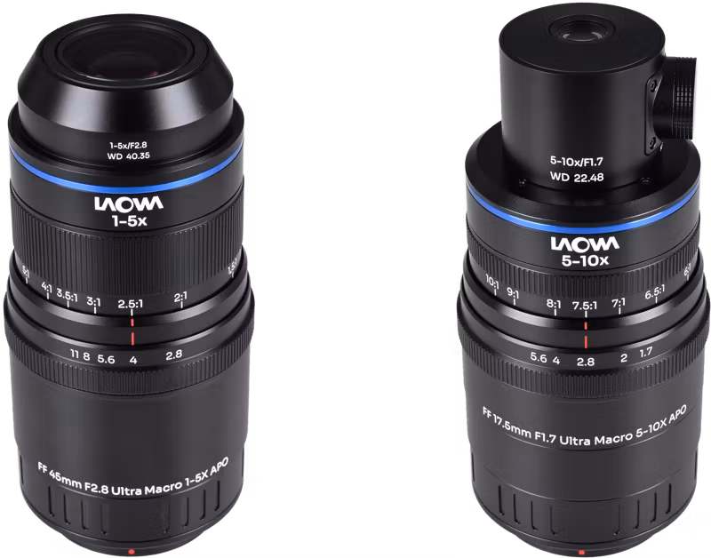 Laowa Aksen 2-lens Bundle  [45mm f/2.8, 17.5mm f/1.7 (Coaxial Illumination Version)]  MFT
