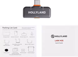 Hollyland LARK M2S USB-C Receiver (Space Gray) Fit for Lark M2S