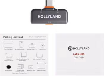 Hollyland LARK M2S USB-C Receiver (Space Gray) Fit for Lark M2S