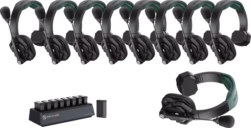 Hollyland Solidcom SE Pro- 9 Person Noise Cancelling Headset Intercom