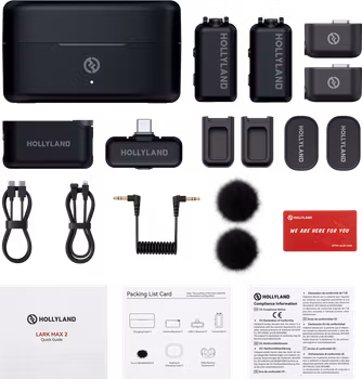 Hollyland LARK MAX 2 Combo with Camera RX + USB-C RX