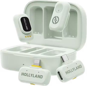 Hollyland LARK A1 Combo Mint Green, with USB-C+ Lightning
